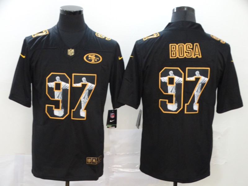 Men's San Francisco 49ers Nick Bosa #97 Black Alternate Jersey